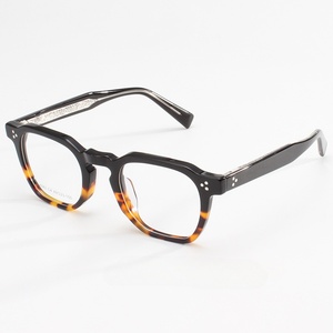 Acetate square Glasses <strong>Frame</strong> Men Transparent <strong>Grey</strong> Optical Eyeglasses for Women clear Lens TR90 High Quality Korean - Product Image 3