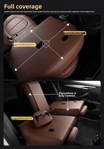 Convient pour <span class=keywords><strong>BMW</strong></span> <span class=keywords><strong>X3</strong></span>/X5/X1/3 Series/5 Series/7 Series Housses de siège de voiture personnalisées Couverture complète en cuir Housse de siège de voiture Ensemble complet - Product Image 4