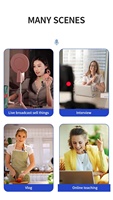 Nokta ücretsiz kargo kablosuz mikrofon K8 kablosuz mikrofon tip-c IOS Video kayıt için otomatik eşitler mikrofon Vlog K8 K9
