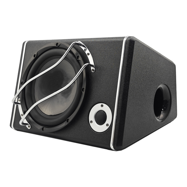OEM 10 8 Inch Active Subwoofer Speaker Box 1200w Car Audio Amplifier Enclosure Personalized 12V Spl Cabinets