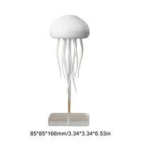 Promotion Exceptionnelle : Lampe de Nuit Méduse à Suspension LED à Gradient de Couleurs Créatif, Corps ABS Moderne, Commande Vocale pour Chevet de Chambre