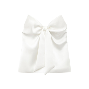 <span class=keywords><strong>Top</strong></span> <span class=keywords><strong>sin</strong></span> <span class=keywords><strong>Tirantes</strong></span> con Lazo Delantero, Color <span class=keywords><strong>Blanco</strong></span>, Informal, a la Moda, para Mujer - Product Image 1