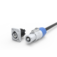Connecteur PowerCon certifié audio professionnel SZFLD IP65 20A bleu et gris pour écran LED