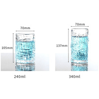 Gobelet moderne de qualité supérieure pour boba, design 24 oz, verre à eau 150 ml, vente directe usine Chine