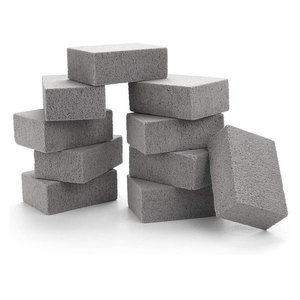 Grill Cleaning <b>Stones</b> Pumice Bricks For <b>BBQ</b> Grill Baking Tray High Temperature Resistant Grey 3 Pack - Product Image 5