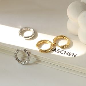 Pendientes de Acero Inoxidable con Diseño de Moda de Instagram, Chapados en Oro de 18K, Joyería Geométrica Personalizada para Mujer - Product Image 2