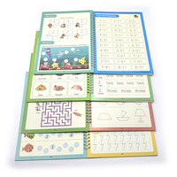 Impression de livres brochés personnalisés pour les écoles maternelles, cahiers d'exercices, livres d'apprentissage pour enfants en couleur, cahiers de pratique à rainures magiques