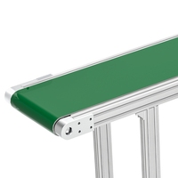 Sistem Konveyor Sabuk Kepala dan Ekor Industri Tugas Berat KECE 2040 dengan Roda Idler Paduan Aluminium Perak, Daya Tahan Lama