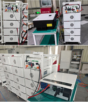 Batterie haute tension LiFePO4 15KWH 30KWH 50KWH 100KWH 200KWH Batterie montée sur rack 51.2V 280AH Grande capacité Parallèle acceptable
