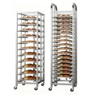 Chariot de Plateau en Acier Inoxydable 304, Carrousel de Refroidissement pour Boulangerie, Chariots de Plat de Cuisson en Aluminium pour Équipements de Cuisine Fast Food