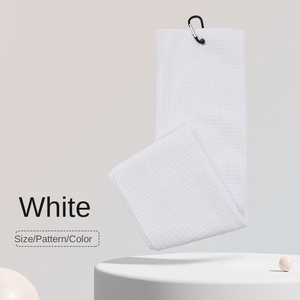 <span class=keywords><strong>Serviette</strong></span> de sport carrée à séchage rapide, motif ananas uni, triple pliage, en microfibre gaufrée, brodée, pour le golf et la plage - Product Image 6