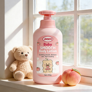 Loción Corporal Orgánica para Bebés OEM ODM 200g con Aceite de Jojoba y Melocotón, Nutritiva e Hidratante para el Cuidado de la Piel del Bebé - Product Image 2