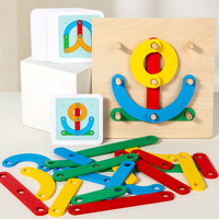 Juego de Construcción Personalizado de Madera, Juguete Educativo de Apilamiento, Tablero de Actividades de Clasificación de Formas, Colores y Patrones, Juego de Clasificación para Niños Pequeños