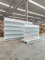 Étagère de magasin commerciale légère Jia Chuang en acier laminé à froid, en forme de L, avec revêtement en poudre époxy, pour la vente au détail