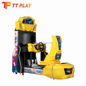 Machine de jeu vidéo de course automobile d'arcade pour deux joueurs, écran intérieur 32 pouces, simulateur de conduite à monnayeur, équipement à vendre - Product Image 4