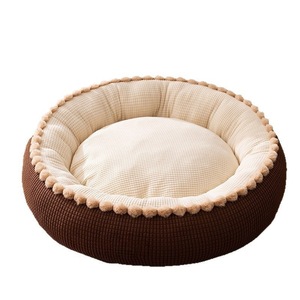Round Cat Bed Thickened Warm Winter Autumn For Cats <b>Small</b> Medium Dogs <b>Teddy</b> Dog Deep Sleep Space - Product Image 5
