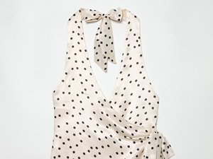 <span class=keywords><strong>Abito</strong></span> <span class=keywords><strong>mini</strong></span> da donna estivo 2026 nuovo, casual, alla moda, con scollo all'americana a <span class=keywords><strong>pois</strong></span>, stile retrò chic senza maniche. - Product Image 3