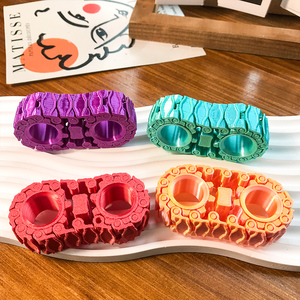 New TPE Fidget Spinner Tank Tracks for Adults Anti-Stress Anxiety <b>Desk</b> <b>Toy</b> Sprockets Flywheel Fingertip Gyro 26g Customized Size - Product Image 2