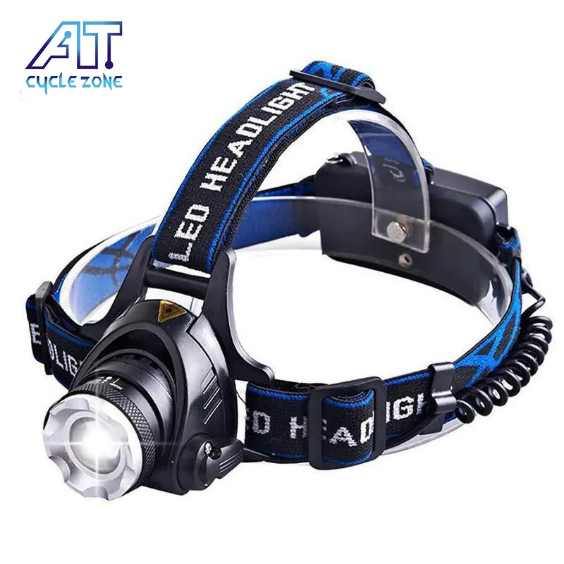 RTS AT Factory direct sales Zoom led headlights outdoor fishing headlight Usb rechargeable headlights T6 18650 Lithium Headlamp