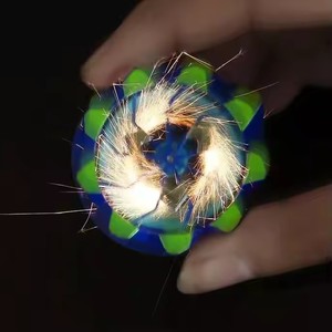 Merrycoo OPP Túi Trung Quốc hot pháo hoa quay Top + Flint hoa + phát sáng Flash + xoay nổ quay Top + giải nén đồ chơi - Product Image 4