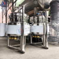 Cuve de mélange électrique à double enveloppe chauffante avec agitateur pour la fabrication de crèmes et de lotions cosmétiques
