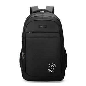 Good-7 Laptop <b>Backpack</b> <b>Large</b> Capacity Business Travel Men's Shoulder Bag Solid Color Multi-functional Outdoor Commuting <b>Backpack</b> - Product Image 5