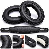 Kit de remplacement de coussinets d'écouteurs et de bandeau pour casques Superlux HD681B HD681F HD662, ensemble de pièces de réparation de coussinets supra-auriculaires