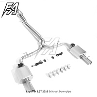 Pour Ford Explorer 3.5T 2016 voiture système d'échappement queue moyenne haute performance catback tuyau d'échappement électronique soupape d'échappement silencieux