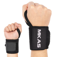 MKAS-Enveloppe de poignet en coton pour haltérophilie de haute qualité, élastique et personnalisé
