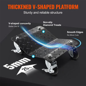 AMBITION Car <span class=keywords><strong>Wheel</strong></span> Porter Moves <span class=keywords><strong>Dolly</strong></span> <span class=keywords><strong>Wheel</strong></span> <span class=keywords><strong>Dolly</strong></span> pour voiture 3000 Lbs 1360 KG <span class=keywords><strong>Dolly</strong></span> Car Tire Stake - Product Image 4