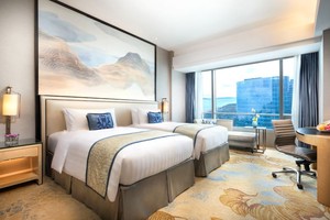 Shiyi <span class=keywords><strong>Shangri</strong></span>-<span class=keywords><strong>La</strong></span> โรงแรมและรีสอร์ท5ดาวชุดเฟอร์นิเจอร์ห้องนอนโรงแรมปรับแต่งได้สำหรับอพาร์ทเมนต์โครงการ ODM - Product Image 5
