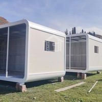 Cabine capsule moderne personnalisée Gangte, préfabriquée, portable, design respirant, garantie de 2 ans, fabriquée en panneaux sandwich en acier