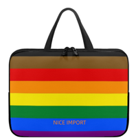 Rainbow (Design original) Sac pour ordinateur portable Rainbow, étui fin pour ordinateur portable avec fermeture éclair, sac pour ordinateur portable pour tablettes, grande capacité