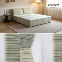 Cadre de lit avec matelas Queen/King Size, rembourré, compressé et roulé, en mousse haute densité, gain de place pour chambre à coucher