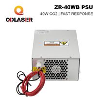 QDLASER ZRSUNS ZR-40WB 40W CO2 Laser Power Supply 110V 220V untuk 30W-50W Tabung Kaca K40 Suku Cadang Mesin Pemotong Ukiran