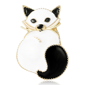 Broche <span class=keywords><strong>renard</strong></span> simple et mignonne pour femme, accessoire vestimentaire polyvalent et élégant, motif animalier pour poitrine, idéale pour les banquets - Product Image 6