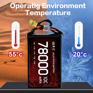 높은 에너지 밀도 78000mAh 10C 51.8v 14S 무인 항공기 배터리 폴리머 리튬 이온 배터리 팩 - Product Image 4