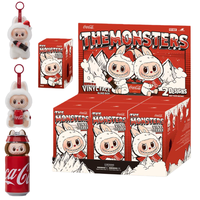 Figurines d'action mignonnes en vinyle Popmart Labubu COCAA-COLAA SERIES, boîtes mystères, jouets en peluche, poupées