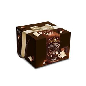 Panettone Del re อุปกรณ์วันหยุดกับช็อคโกแลตสีเข้มและนม - Product Image 1