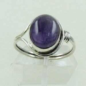 Pierre d'améthyste violette naturelle, argent Sterling 925, fournisseur de bijoux - Product Image 3