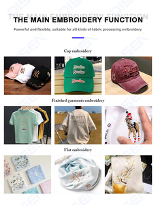 เครื่องปักผ้าหนาแบบดิจิตอลขนาดใหญ่ 500*1200 มม. แบบหลายเข็ม คอมพิวเตอร์ควบคุม ความแม่นยำสูง หน้าจอสัมผัส พร้อมมอเตอร์ - Product Image 3