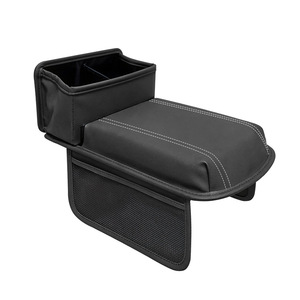 Reposabrazos de Cuero para Coche con Almohadilla Elevadora y Portavasos, Accesorios Multifuncionales de Uso General para Automóviles - Product Image 5