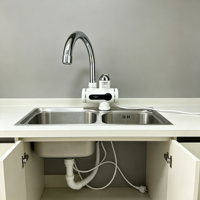 Robinet chauffe-eau électrique sans réservoir à alimentation par le bas, eau chaude rapide, pour cuisine domestique – Meilleure vente