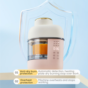 Robot culinaire pour <span class=keywords><strong>bébé</strong></span> avec bol en verre, <span class=keywords><strong>mixeur</strong></span> automatique, <span class=keywords><strong>cuiseur</strong></span> vapeur 2-en-1, appareil multifonctionnel pour préparer et mélanger les aliments pour nourrissons - Product Image 5