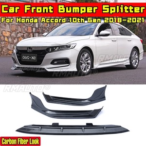 Kit carrosserie pour Honda Accord 10ème génération 2018-2021, couvre-pare-chocs aspect fibre de carbone, style SK-260, séparateur de pare-chocs avant, accessoires de voiture - Product Image 1