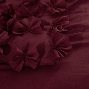 Bán Buôn Sợi Nhỏ Bướm Hoa Công Chúa Phong Cách Đồng Bằng Nhuộm Đính Siêu Vua Kích Thước 3 Mảnh Bộ Đồ Giường Và Comforter Set - Product Image 5