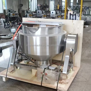 Bouilloire revêtue innovante de chauffage par <span class=keywords><strong>induction</strong></span> 200L avec agitateur <span class=keywords><strong>pour</strong></span> la cuisson industrielle des bonbons - Product Image 6