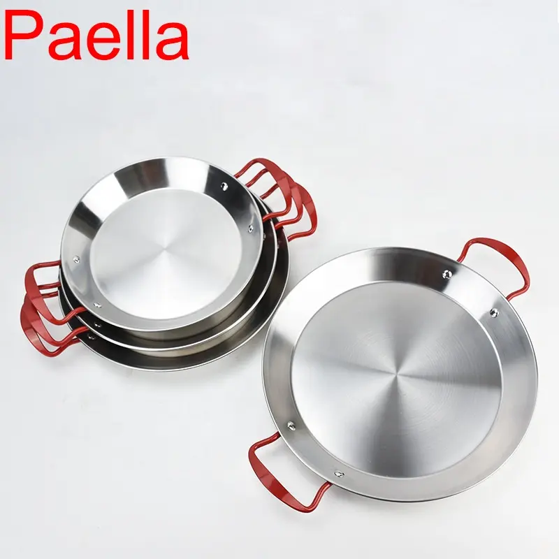 Набор для пикника Paella из нержавеющей стали, металлическая миска с двойной ручкой, тарелка для морской еды kapak Tava, сковорода для кемпинга на открытом воздухе