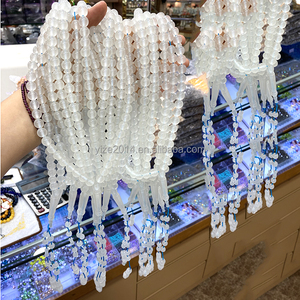 สร้อยลูกประคำเรืองแสงในที่มืด สีฟ้าอ่อน ขายส่ง ทำจากเรซิ่นเบกาไลต์ ขนาด 10 มม. 51 เม็ด สร้อยลูกประคำเรืองแสง - Product Image 4