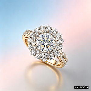 <b>Custom</b> S925|9K|14K|18K Solid Gold 1 1/2 Karat Round Lab Grown Diamond Wedding <b>Ring</b> VVS-VS Quality Brilliant Cut <b>Ring</b> - Product Image 3